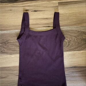 American Eagle Outfitters Plum Ribbed Tank